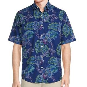 Caribbean
Neon Leaf Performance Printed Short Sleeve Woven Shirt size XXL